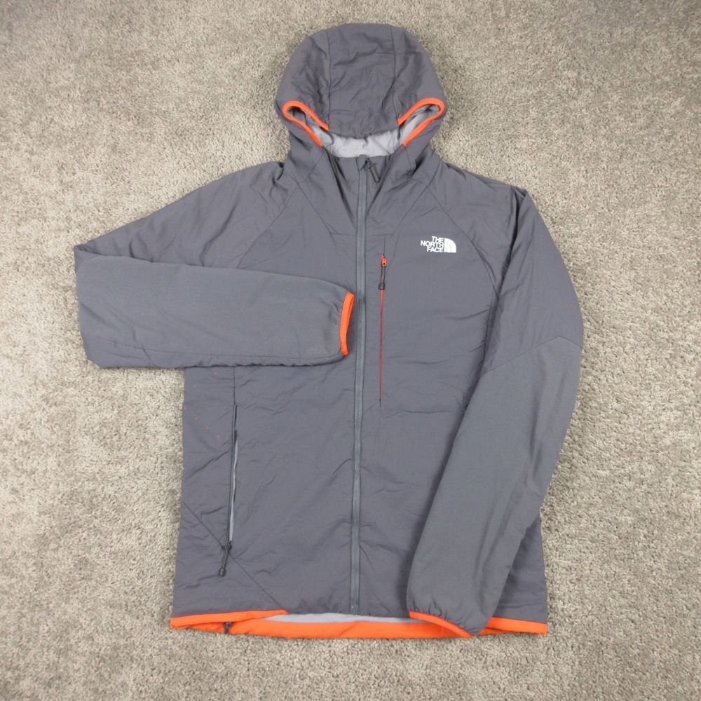 The North Face Jacket Mens Medium Gray Orange Lightweight Ventrix Outdoor Coat